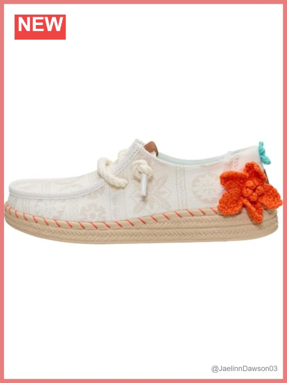 HEYDUDE Wendy Espadrille Moana Slip On Loafer Lightweight EVA Sole Cotton Linen